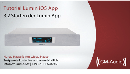 Lumin iOS App Benutzeranleitung 3.2 – Starten der Lumin-App