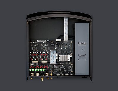 lumin audiohub p1 black interior