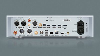 lumin audiohub p1 silber back