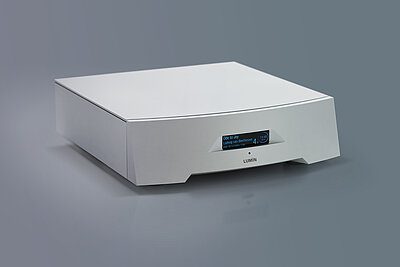 lumin audiohub p1 silber side view