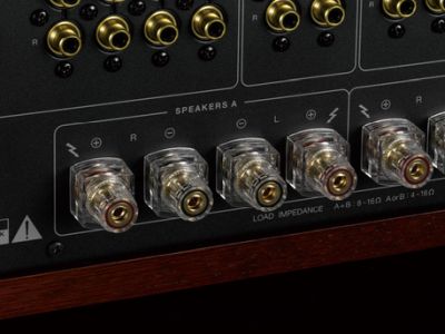 luxman vakuum roerenverstaerker lx380 nahaufnahme hinten kabelanschluesse