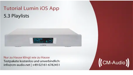 Lumin iOS App Benutzeranleitung 5.3 - Playlists