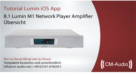 Lumin iOS App Benutzeranleitung 8.1 - Lumin M1 Network Player Amplifier Übersicht
