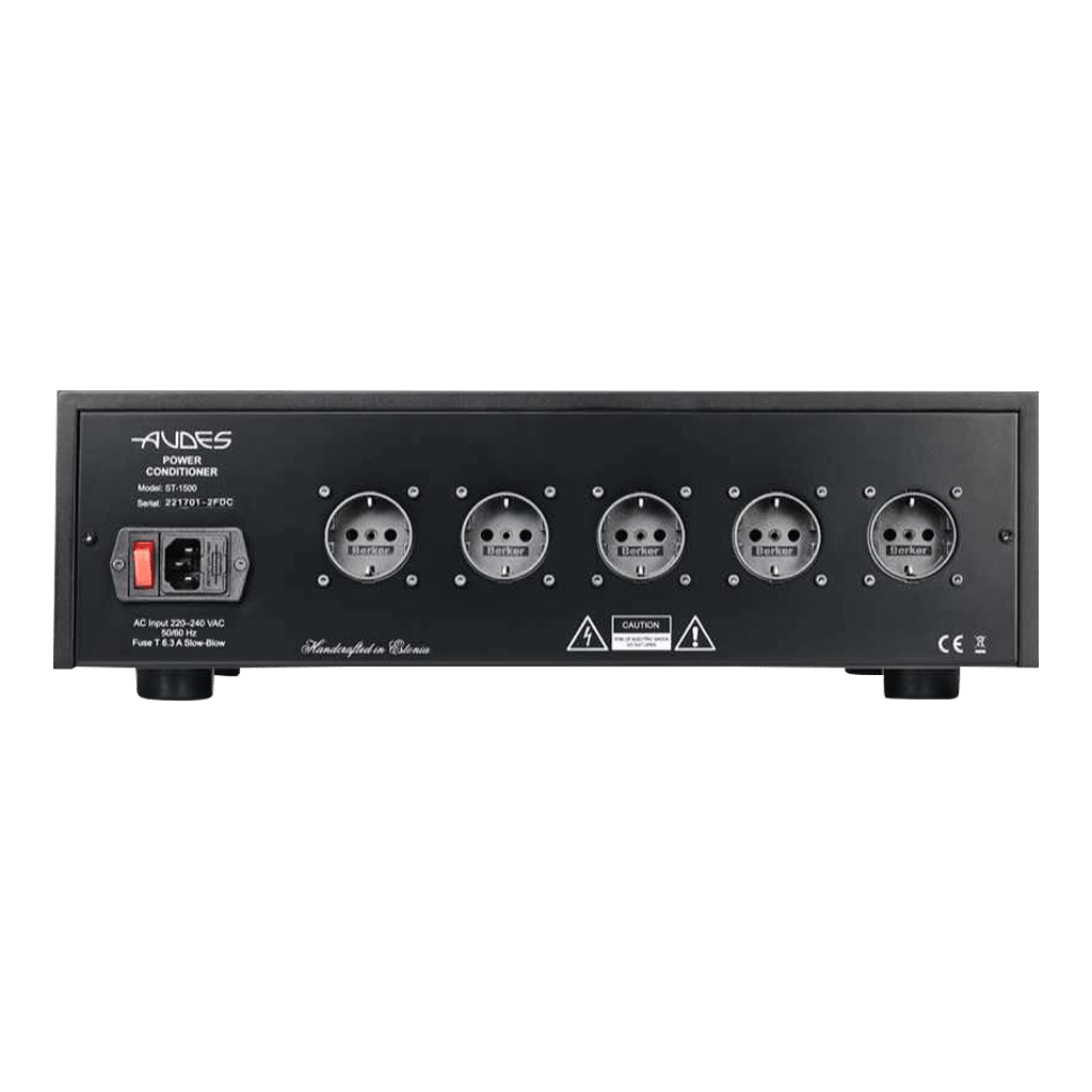 Audes Stromfilter ST-1500 - Vor dem Kauf unverbindlich als Testpaket von CM-Audio zu Hause ausprobieren. 3% Skonto bei Bestellung per Telefon oder E-Mail.