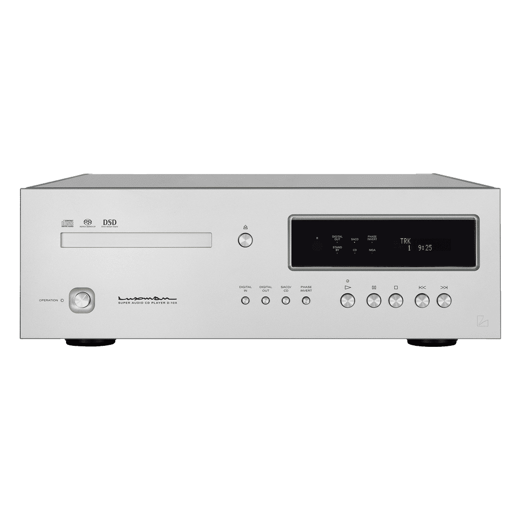 SACD Player D-10X von Luxman jetzt telefonisch oder per E-Mail mit 3% Skonto bestellen oder vorher kostenlos als Testpaket zu Hause ausprobieren.