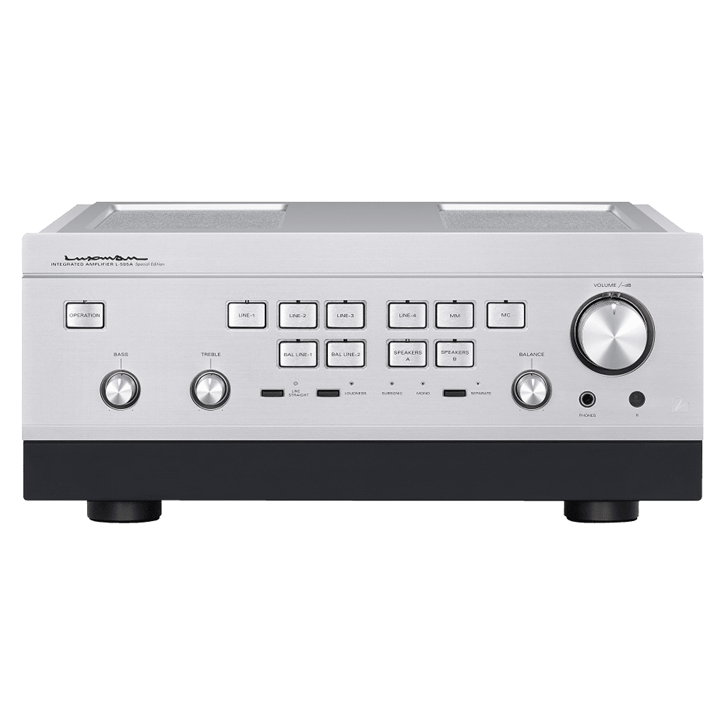 Vollverstärker L-595A SE von Luxman jetzt telefonisch oder per E-Mail mit 3% Skonto bestellen oder vorher kostenlos als Testpaket zu Hause ausprobieren.